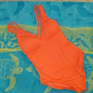 NWOT La Blanca coral one piece
